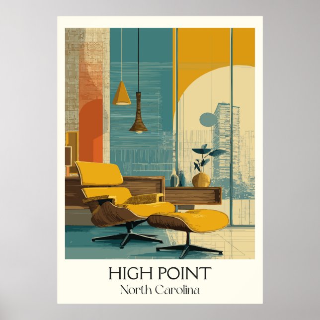 Arte de diseño de interiores modernos de High Poin (Frente)