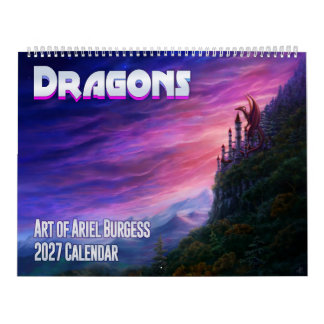 Arte de Dragones de Ariel Burgess Calendario 2027