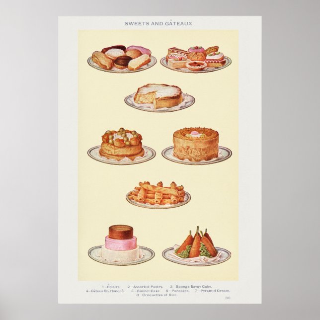 Arte de dulces vintage de la Sra. Beeton   (Frente)