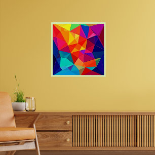 Arte de Energía Caótica Prismática Vibrante