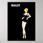 Arte de época Bernard Villemot Bally Shoes<br><div class="desc">Glamoroso poster de anuncios de arte vintage para zapatos de bally, por el artista gráfico francés Bernard Villemot. ¡Ideal para los amantes del arte deco o para los posters de arte vintage! Color negrita, acento brillante para cualquier hogar, oficina o estudio loft! Bernard Villemot (1911-1989) fue un artista gráfico francés...</div>