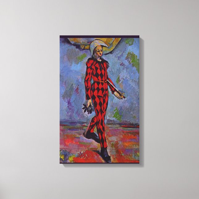 Arte de época - Harlequin de Paul Cezanne (Anverso)