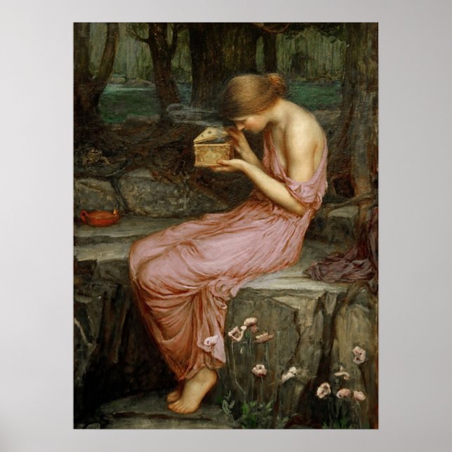 Arte de época John William Waterhouse Psyche (Frente)