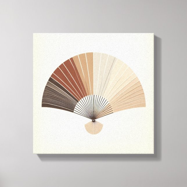 Arte de equilibrio abstracto de abanico plegable J (Anverso)