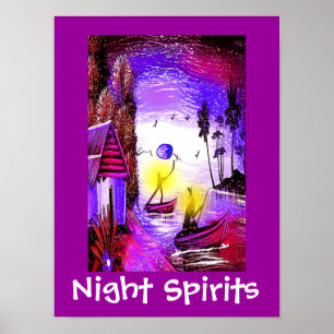 Arte de espíritus nocturnos