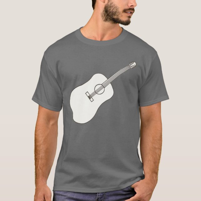 Arte de esquema - camisetas de dibujo de guitarra (Anverso)