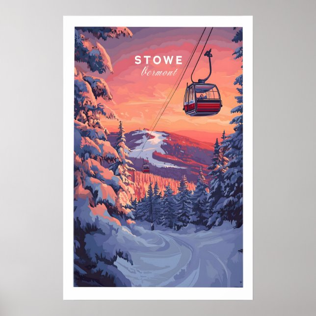 Arte de esquí de Vermont 1 (Frente)