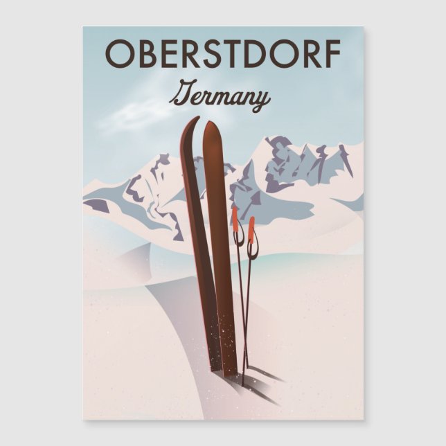 Arte de esquí en Oberstdorf, Alemania. (Anverso)