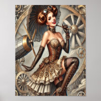 Arte de estampado de vapor, Poster 3, glamour y co