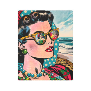 Arte de estilo cómico   Mujer observando al bailar