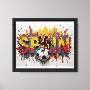 Arte de estilo de pintura al óleo del fútbol de Es
