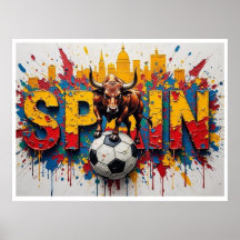 Arte de estilo de pintura al óleo del fútbol de Es