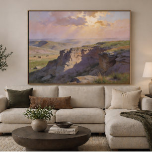 Arte de estilo de pintura pastel - Paisaje de Clif