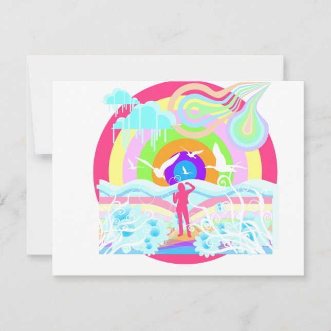 Arte de estilo hippy de los años 60 (Anverso)