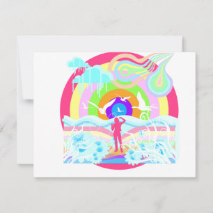 Arte de estilo hippy de los años 60