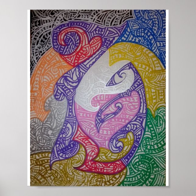 Arte de estilo maorí de la tribu1 (Frente)