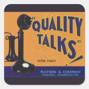 Arte de etiqueta de caja de frutas vintage, teléfo