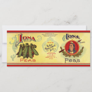 Arte de etiqueta de lata de verdura vintage, guisa