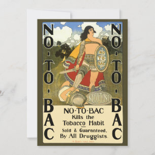 Arte de etiqueta de producto vintage, No To Bac, D