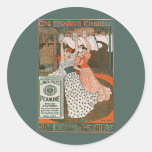 Arte de etiqueta de producto vintage Pearline Limp