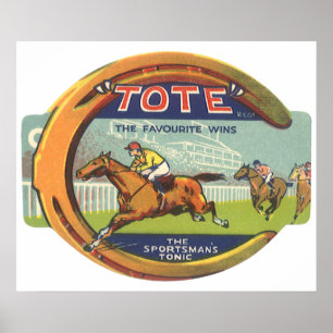 Arte de etiqueta de producto vintage, Tote Sportsm