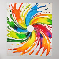 Arte de Explosión Colorida