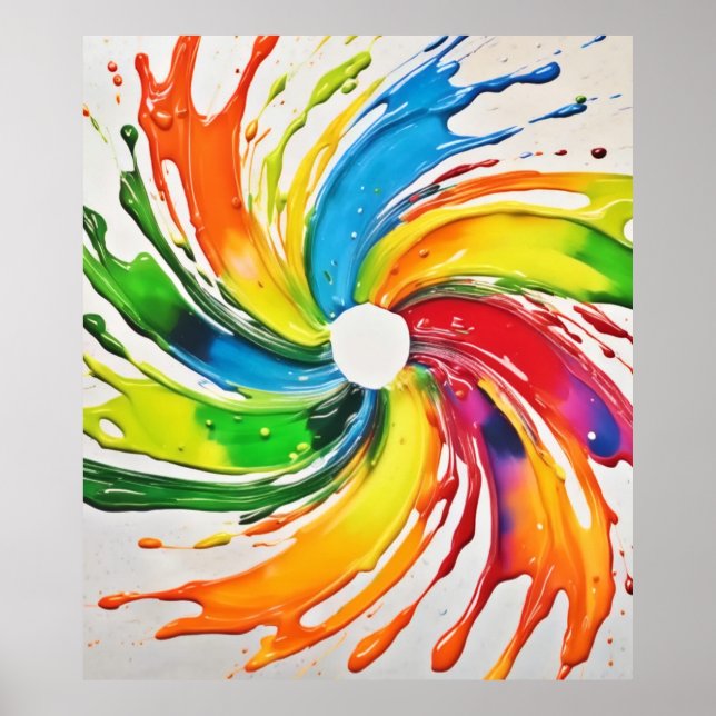 Arte de Explosión Colorida (Frente)