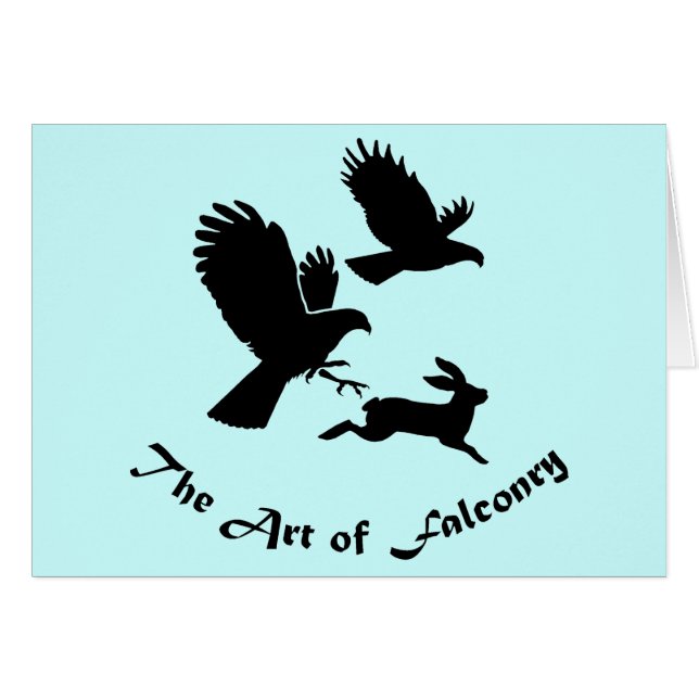 Arte de Falconry - Harris Hawks (Anverso (Horizontal))