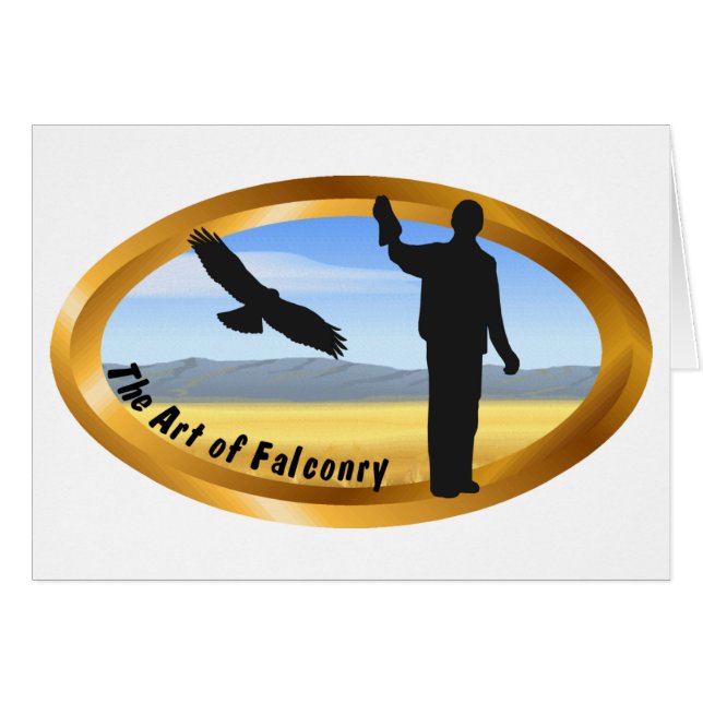 Arte de Falconry - Oval (Anverso (Horizontal))