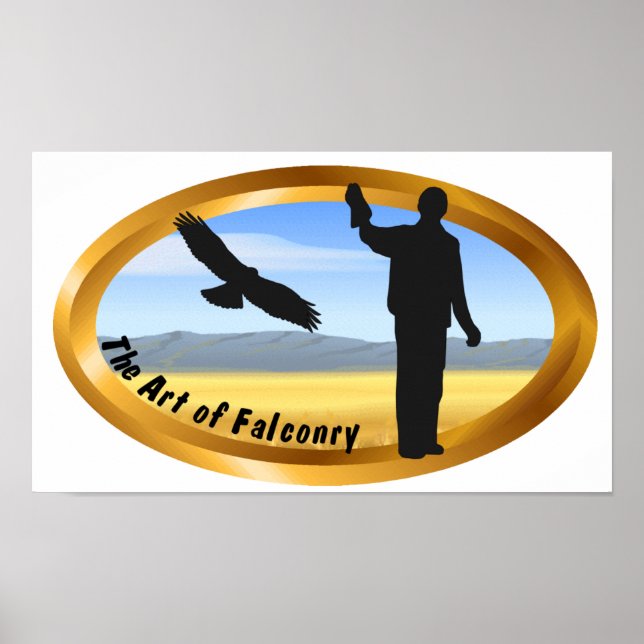 Arte de Falconry - Oval (Frente)