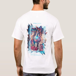 Arte de Fallo Cyberpunk y Camiseta Gráfica de Real