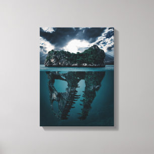 Arte de fantasía abstracta Isla