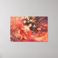 Arte de fantasía con máscara Noh en Japón