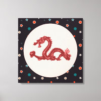 Arte de fantasía con patrón de estrella de dragón 