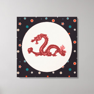 Arte de fantasía con patrón de estrella de dragón 