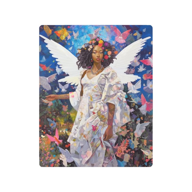 Arte de fantasía de ángel negro (Anverso)