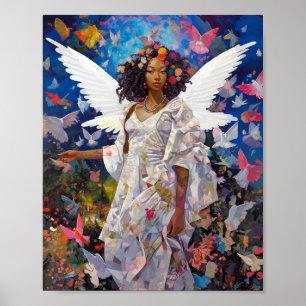 Arte de fantasía de ángel negro