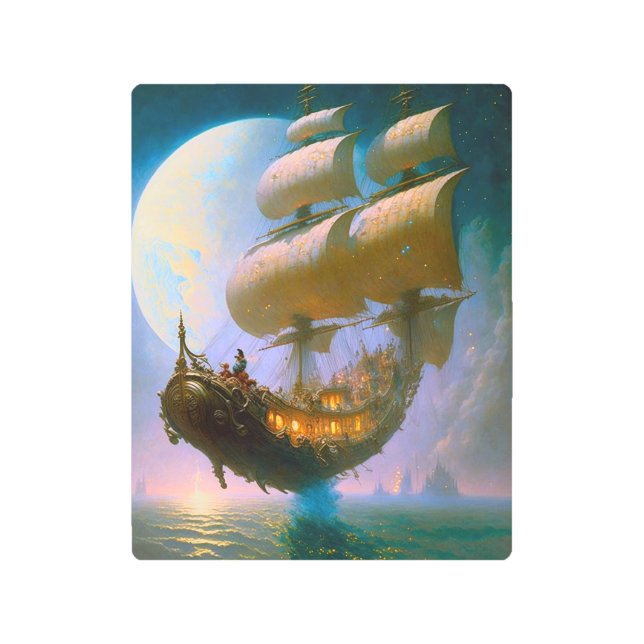 Arte de fantasía de barco volador (Anverso)