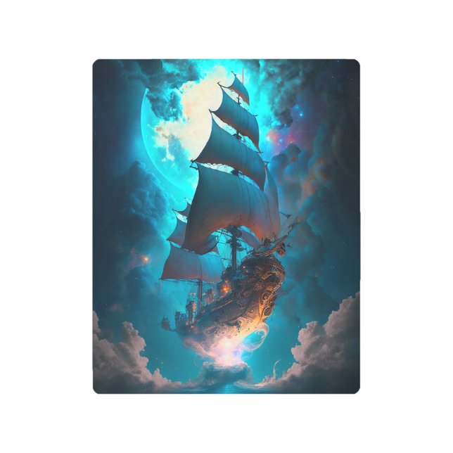 Arte de fantasía de barco volador (Anverso)