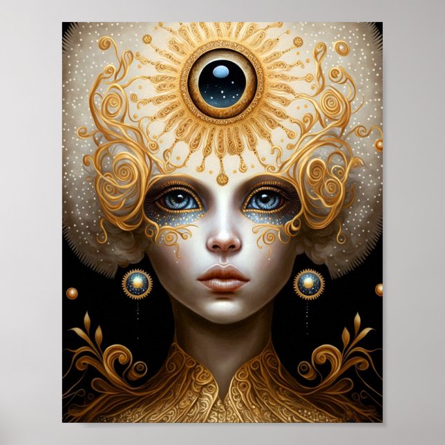 Arte de fantasía de diosa de los ojos (Frente)