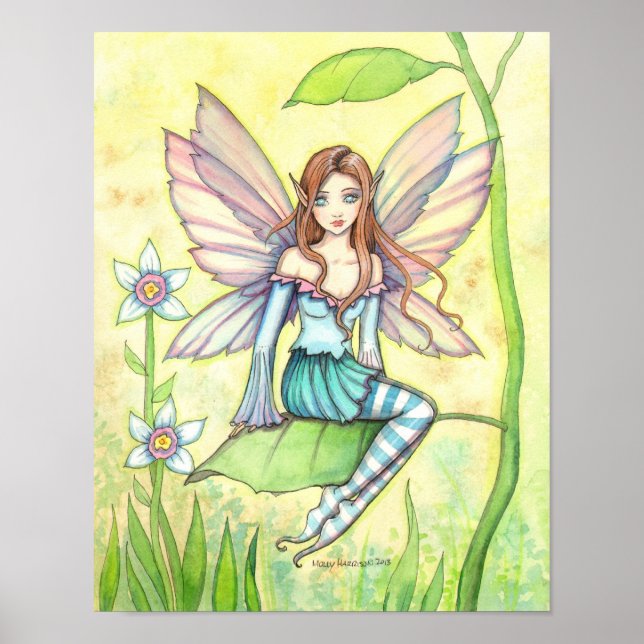 Arte de fantasía de hada de flor linda (Frente)
