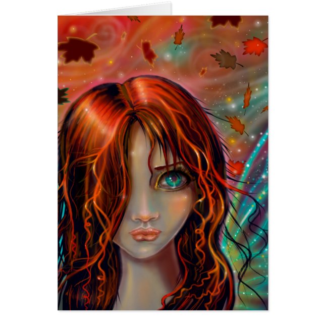 Arte de Fantasía de Hada de Otoño (Frente)