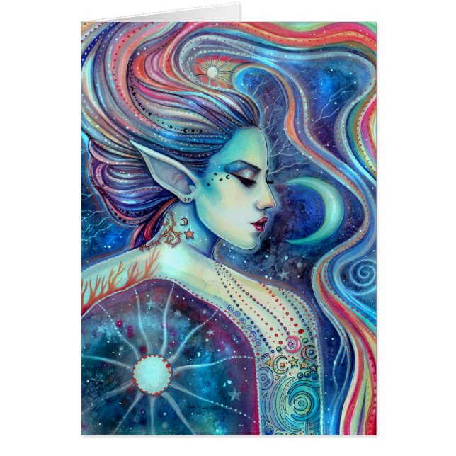 Arte de fantasía de hada surreal celesta celestial (Frente)
