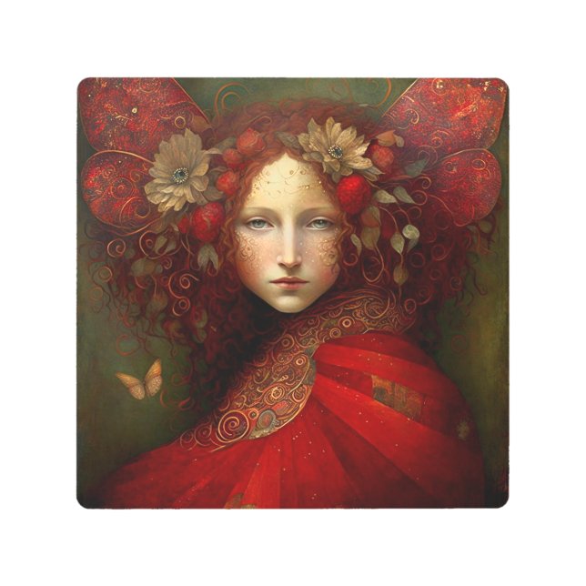 Arte de fantasía de hadas rojas (Anverso)