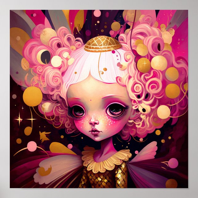 Arte de fantasía de hadas rosas (Frente)