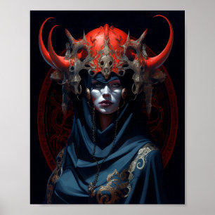 Arte de fantasía de la Reina Demonio