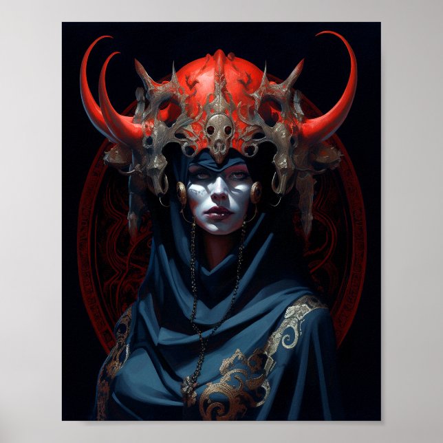 Arte de fantasía de la Reina Demonio (Frente)