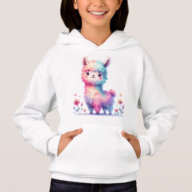 Arte de fantasía de llama arcoíris lindo (Anverso)