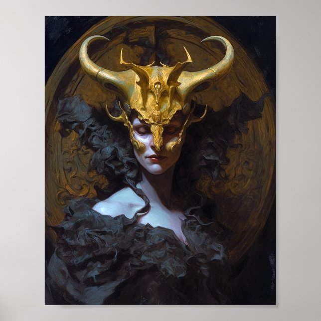 Arte de fantasía de reina oscura (Frente)