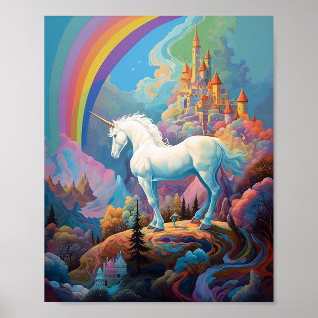 Arte de fantasía de Unicorn (Frente)